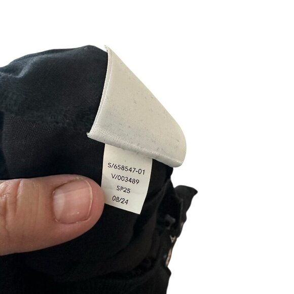 Athleta Retreat Linen Wide Leg Pant Black XS Tall #658547 Vacation Resort Beach - Picture 6 of 12